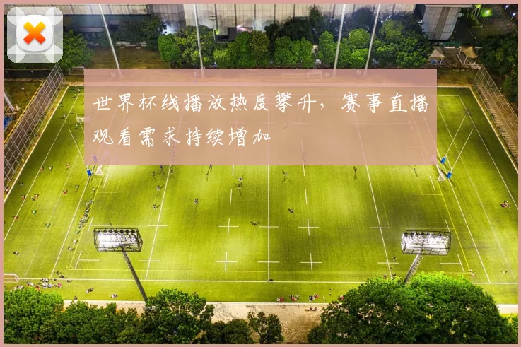 世界杯线播放热度攀升,赛事直播观看需求持续增加